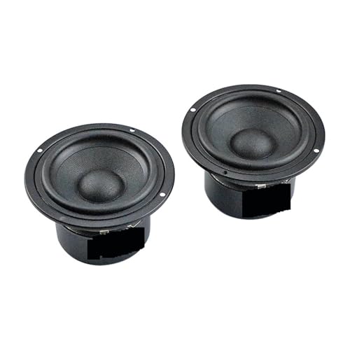 LLJHGHCF for ghxamp 4 inch 116mm Mid-BASS High-Fidelity Loose-Pressed Cone Midrange Bookshelf Speaker DIY 4OHM 30W 2PCS