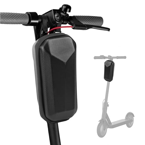 2L Bag Scooter Storage Bag, e-bike Bike Handlebar Bag, Front Hanging Bag for Xiaomi Mijia M365/M365 Pro/Segway ES1/ES2/ES3/Ninebot, for Carrying Charger Tools Repair Large Capacity EVA Hard Shell (L)