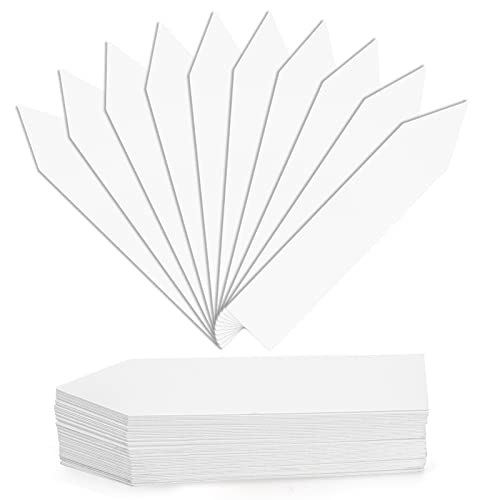 Foraineam 1000 Pcs 4 Inches Plant Labels Plastic Plant Tags Nursery Garden Labels Pot Marker Garden Stake Tags