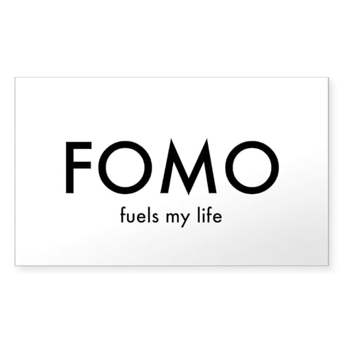 CafePress FOMO Rectangle Bumper Sticker Car Decal