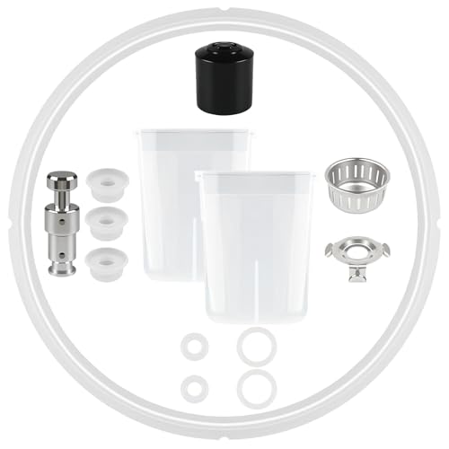 14 Pcs Pressure Cooker Replacement Parts, Accessories for Pot Duo 5, 6 Qt, Include Sealing Ring, Steam Release Handle, Condensation Collector Cup