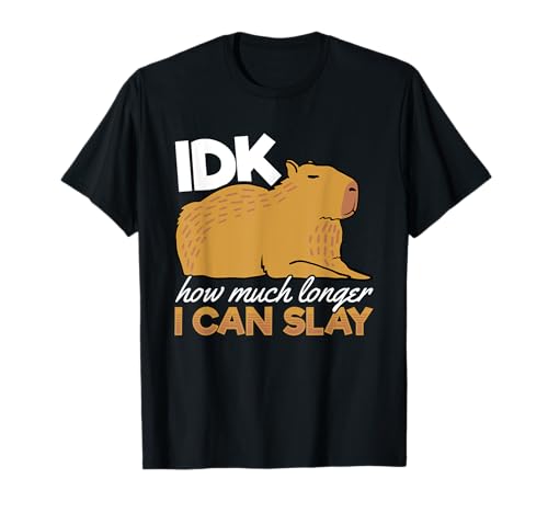 Capybara Animals Pet - idk How Much Longer I Can Slay T-Shirt