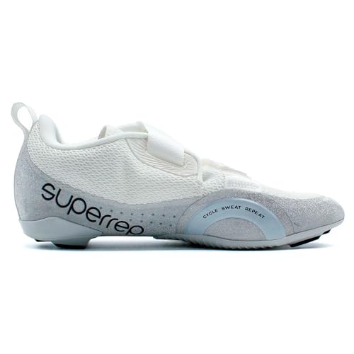 Nike SuperRep Cycle 2 NN Premium Women's Cycling Shoes (FZ2117-100, Summit White/Pure Platinum/Black) Size 6.5