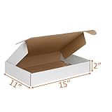 Ucanpack White Shipping Boxes 15x11x2" Made in USA - 50 Pack White Corrugated Mailer Boxes, Cardboard Boxes for Shipping & Packing - Custom Shipping Boxes - Shipping Boxes Large