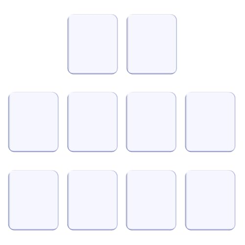 ZC GEL Sticky Gel Pads (10 Pack), As Seen On TV Removable Traceless Gripping Pad Washable Reusable Anti Slip Pad for Car Dashboard Office Home Stick Anything Anywhere, Clear