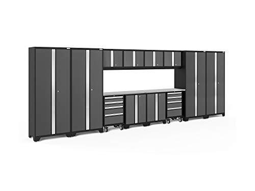NewAge Products Bold Series Gray 14 Piece Set, Garage Cabinets, 50417