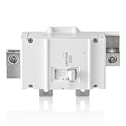 Leviton 200A 2-Pole Main Circuit Breaker, Thermal Magnetic, LM200-T, White