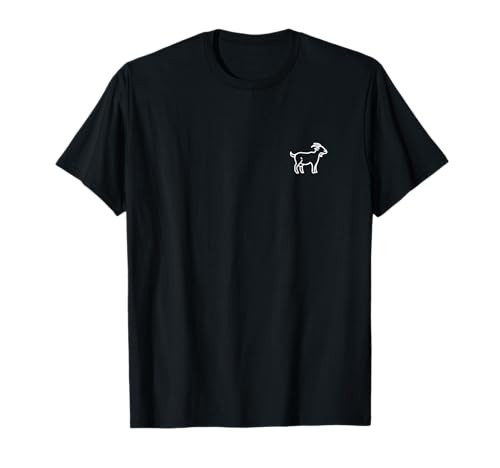 The Pocket Patch Badge Apparel Co. Goat Animal Badge Patch Line Art Icon Outline Gift T-Shirt