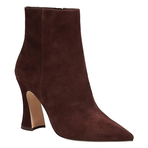 Coach Women's Carter Suede Bootie Ankle Boot, Maple, 7