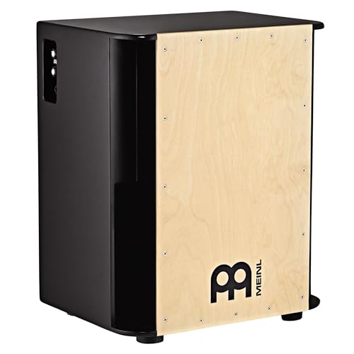 Meinl Percussion Pickup Vertical Subwoofer Bass Cajon Box Drum with Snares and Electronics for Amp or PA System — NOT Made in China — Play with Your Hands, Baltic Birch, 2-Year Warranty (PSUBCAJ6B)