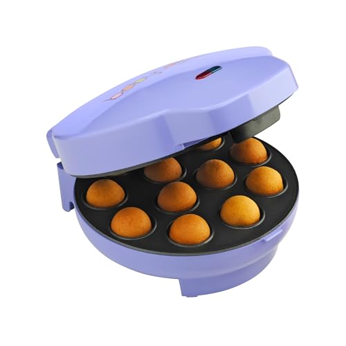 Babycakes Cake Pop Maker by Select Brands - Kit for Birthdays & More - Includes Decorating Stand & 50 Sticks - Features Non-Stick Coating - Makes 12 Cake Pops