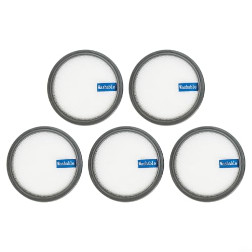 Washable HEPA Dust Filter for PRETTYCARE Vacuum Cleaners - Fits W200, W300, W400 Models, Replacement Parts(5pcs)