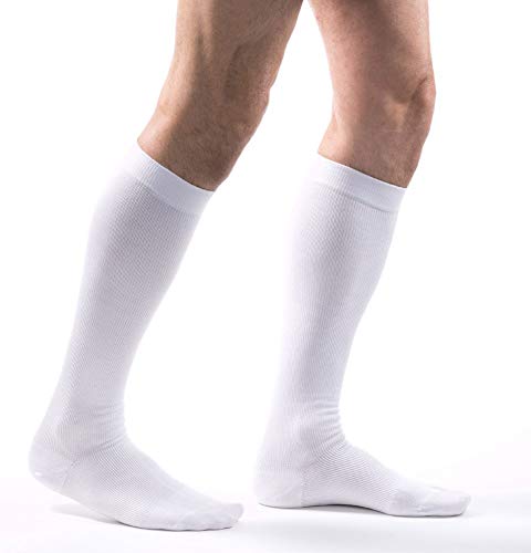 Allegro Unisex 20-30 mmHg Essential 111 Cotton Compression Sock - Calf High, Walking Support Sock, Compression Athletic Sock