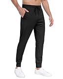 PARISDIARY 3 Pack Men's Sweatpants with Zipper Pockets,Workout Gym Traning Track Joggers Pants for Men Running Jogging Pants-BlackDark GrayNavy-L