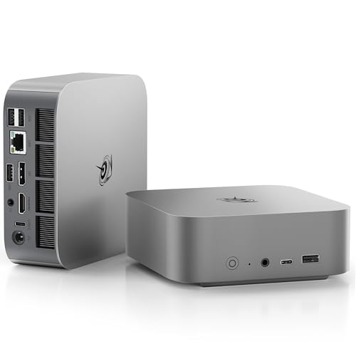 Beelink SER8 Mini PC AMD Ryzen 7 8745HS, 32GB DDR5-5600MHz 1TB PCIe4.0 SSD, AMD Radeon 780M Graphics 12core 2600MHz Gaming PC, USB4.0/ Triple Display/ WiFi6/ BT5.2/2.5Gbps LAN Mini Computer