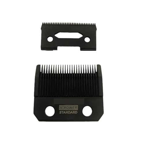 ZGHQHCDRH Clipper Blade，Compatible for Madeshow，G9C M50,Replacement Fixed Black Diamond Carbon DLC Faper Hair Clipper Blade(G9G Stand Blade)