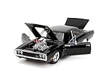 Jada Toys Fast & Furious 1:24 Dom's 1970 Dodge Charger R/T Die-cast Car, Toys for Kids and Adults, Black