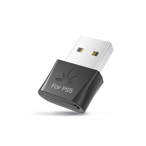 Avantree DG80-Gaming - USB Bluetooth 5.3 Adapter Dongle for PS5 & Gaming Consoles, with aptX-Adaptive & Low Latency, Wireless Audio Transmitter to Bluetooth Headphones & Earbuds