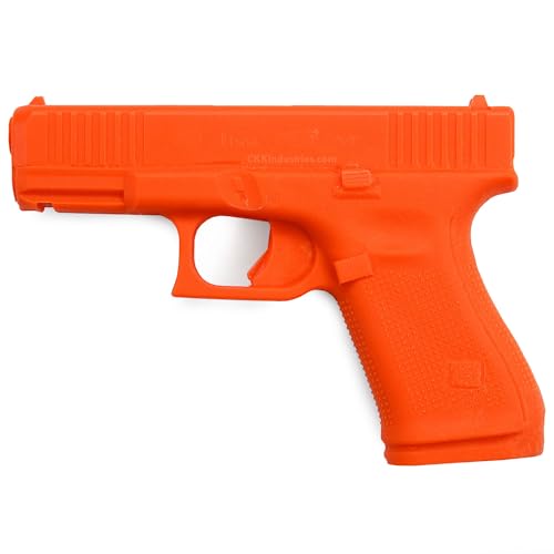 American Safety Trainer - (Compatible with Glock 19 Gen 5) - Non-Functional Solid Polymer Gun - Blaze Orange - U.S.A. - Fits Model Specific Holsters