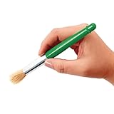 Colorations Plastic Handle Jumbo Chubby Paint Brushes for Kids Painting Multipack (12 Pack), Model:BTPB