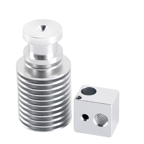for kingroon for kp3s KP5L Heatbreak Heated Block Silicon Case Thermistor DIY Spare Fan for kingroon for kp3s pro/Pro S1Extruder Parts(Heatsink Heatblock)