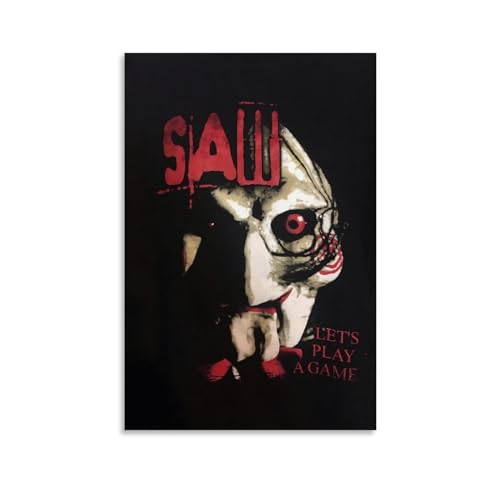 Shuei Saw Horror Movie Poster for Bedroom Aesthetic Canvas Art Wall Decor 24x36inch(60x90cm), Unframe-style-5