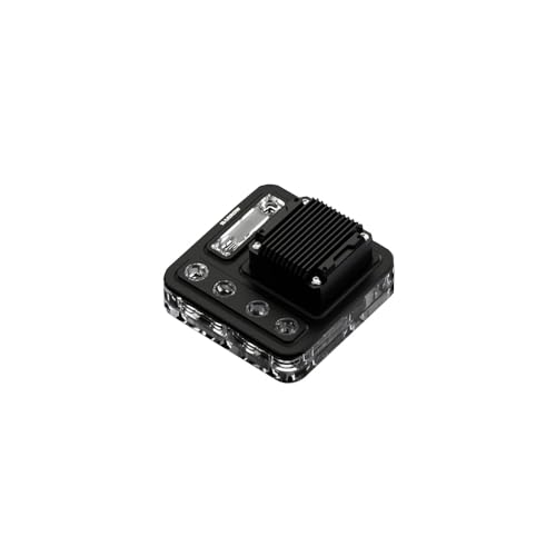 Barrow G1/4" 120 240 360 Acrylic Universal Distro Plate Waterway Board Reservoir with 17W Water Pump,for Computer Water Cooling (Black, 120)