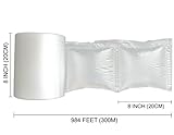 VIECAM Air Pillow Cushion Film Roll for Bubble Wrap Packaging - 984ft x 8" x 8" (300m x 20cm x 20cm) - 2 PACK