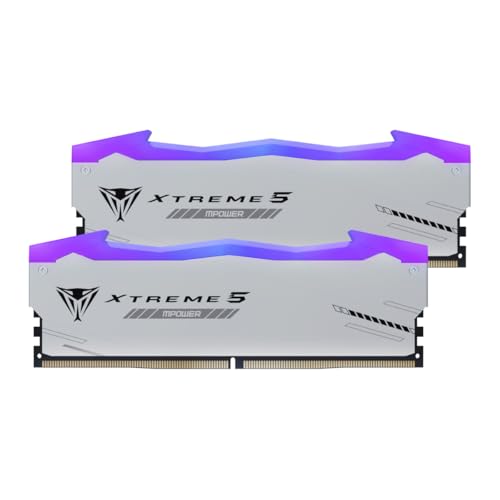 Patriot Memory Viper Xtreme 5 MPOWER DDR5 RGB RAM 48GB (2X24GB) 6000MT/s CL30 1.35v UDIMM Desktop Gaming Memory Kit Compatible with Intel XMP/AMD Expo - PVXR548G60C30KM