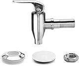 DOZYANT Beverage Dispenser Push Style Spigot,Stainless Steel Polished Finished, Water Dispenser Replacement Faucet, fits Berkey and Gravity Filter systems