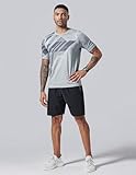 5 Pack Men’s Active Quick Dry Crew Neck T Shirts | Athletic Running Gym Workout Short Sleeve Tee Tops Bulk (Set 3, Large)