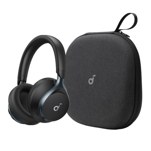 Soundcore by Anker Space One Active Noise Cancelling Headphones, with Headphones Case, 2X Stronger Voice Reduction, 40H ANC Playtime, App Control, LDAC Hi-Res Wireless Audio