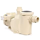 XtremepowerUS 2HP Pool Pump, Variable Speed Pool Pump Inground/Aboveground, Filter Pool Pump Energy Star Certified, 1-1/2” & 2” Pipe Adapters