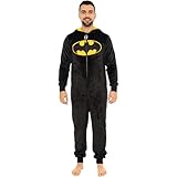 DC Comics Batman Onesie | Mens Pajamas | Onesie for Adults | Black | XX-Large