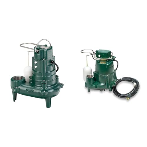 Zoeller Waste-Mate 267-0001 1/2 HP Sewage Pump & Zoeller 98-0001 1/2 HP Sump Pump Bundle