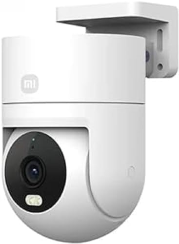 Xiaomi Outdoor Camera CW300, 2.5K Ultra-Clear Picture Quality, 4MP, Smart Full-Color Night Vision, Bidirectional Gimbal Movement, IP66 Water and dust Resistant, AI Human Tracking, White