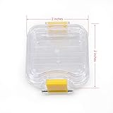 Impressive Smile Dental Crown and Bridge Pillow Box with Secure Clasp | Transparent Membrane Film Showcase Tooth Box - 100 Count