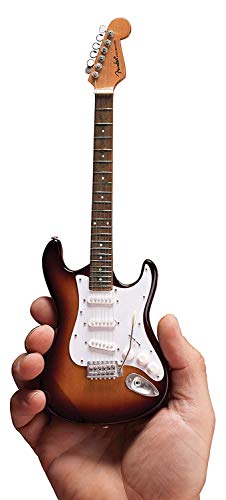 Officially Licensed Mini Sunburst Fender Strat Guitar Replica