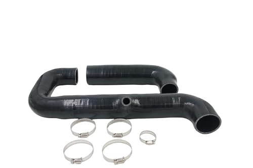 VIV autoparts 2"" Relocated Silicone Hi Flow Air Intake Inlet Pipes for 2007-2012 135i 135is 335i 335is 335xi N54 3.0L Twin Turbo, VIV09-135i/335i inlet-N54-Relocated