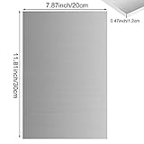 6061-T6 Aluminum Sheet 8x12x1/2 Inch Thickness Durable Aluminum Plate, Thick Metal Aluminum Sheet Covered with Protective Film for Industry, DIY