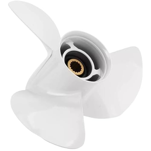 MARKGOO Propeller 14X11-K RH 15 Spline Tooth for Yamaha Outboard 50 60 70 75 80 85 90 100 115 130 HP Boat Motor Engine Parts Aluminum Prop 6E5-45954-00-00 6E5-45954-00-EL