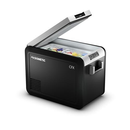 DOMETIC CFX3 45-Liter Portable Refrigerator and Freezer, Powered by AC/DC or Solar