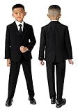 Spring Notion Boys' Formal Black Dress Suit Set 4T