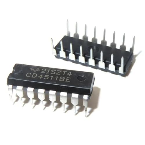 VCIMZUL 20PCS CD4511BE CD4541BE CD4543BE CD40106BE DIP16 Latch Decoder Chip(CD4511BE)