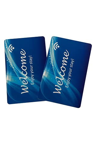 Generic RFID Key Cards, 200 Pieces, Blue, 13.56MHz, Compatible with Saflok, Kaba, Onity, Ilco, Miwa, Securelox Locks