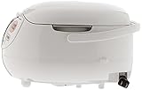 Zojirushi NS-ZCC10 5-1/2-Cup Neuro Fuzzy Rice Cooker and Warmer, Premium White