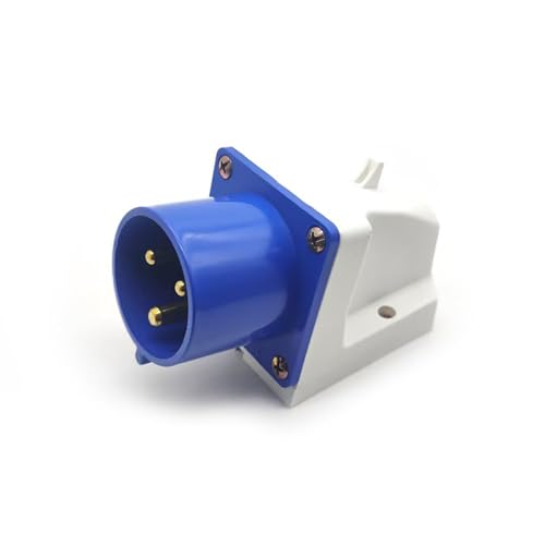3 Pin Industrial Plug Connector 32A 3 Pin 220V-250V Power 50/60Hz 3P 6h 2P+E IP44 CEE/IEC IP44 Waterproof Aviation Male Surface Mounted Plug Industrial Connector