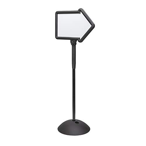 Safco Write Way Dry Erase Board Directional Arrow Sign, Dual-Sided and Magnetic for Indoor and Outdoor Use, 65"in Height, Black