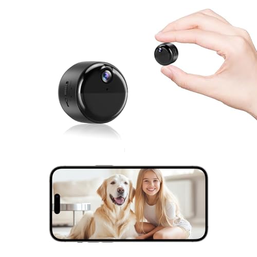 DTBIO Mini Camera,Wireless Indoor Camera for Home Security,1080P HD Small Cameras WiFi Nanny Cam with 90 Days Standby Battery Life,Auto Night Vision,AI Human Detection,Cloud & SD Storage, App Control