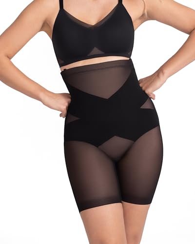 HONEYLOVE Shapewear for Women, SuperPower Short High Compression - Runway - L